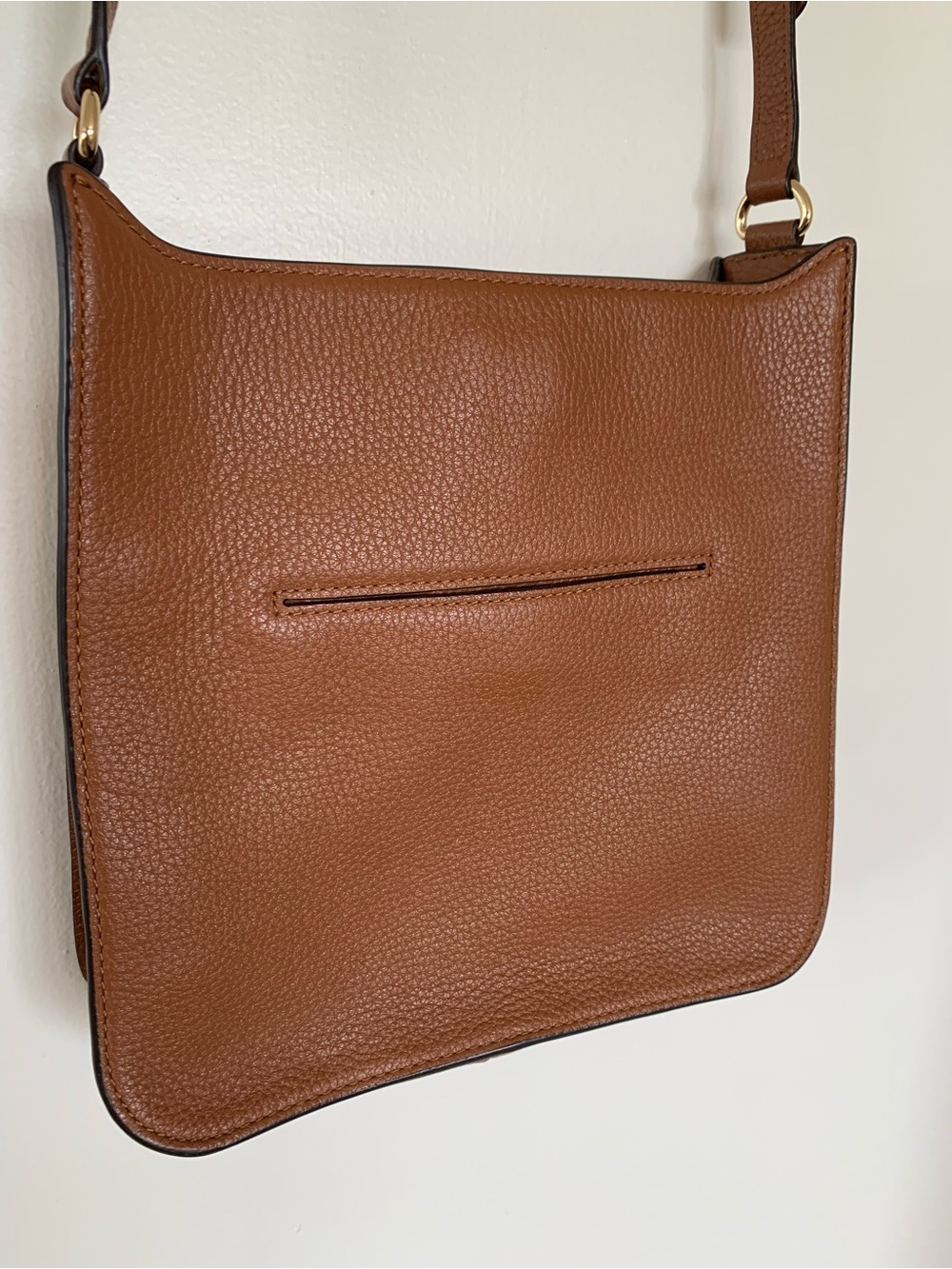 Michael Kors Tan Brown Leather Studded Shoulder Bag Purse with Gold Hardware - Picture 3 of 14